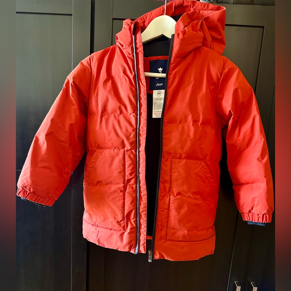 Jacadi Paris Red Puffer Jacket – Size 6 Years – Unisex ❤️